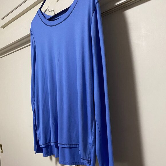 Cuddl Duds, blue/purple long sleeve super comfy tunic, size M - Picture 4 of 11